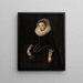 Portrait of Maria Overrijn van Schoterbosch 1599-1638 - Cornelis van der Voort — framed artwork on a wall