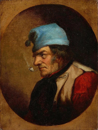 Cornelius David Krieghoff - Habitant with Blue Tuque and Pipe.webp