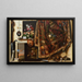 Trompe-l'œil Painting of a Cabinet in the Artist's Studio - Cornelius Norbertus Gijsbrechts — framed artwork on a wall