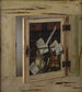 Trompe-l'œil Painting of a cabinet of curiosities with an ivory tankard - Cornelius Norbertus Gijsbrechts — artwork view