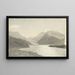 van het zonlicht op een meer nabij Snowdon Llanberis, Noord-Wales - Cornelius Varley — ingelijst kunstwerk aan de muur