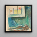 van een mannelijk lichaam op de autopsietafel - Edvard Munch — wandpresentatie van het kunstwerk