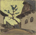 Village Cottage Painting - Zolo Palugyay — artwork view