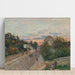 Reproductie van het schilderij Zonsondergang, De weg van Versailles naar Chaville - Alfred Sisley
