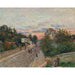 Reproductie van het schilderij Zonsondergang, De weg van Versailles naar Chaville - Alfred Sisley