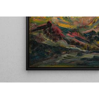 Coucher de soleil dans les montagnes - Arnold Peter Weisz-Kubincan | Reproduction Tableau Décoration murale affiche copie