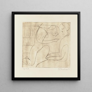 Couple dans la bibliothèque - Ernst Ludwig Kirchner