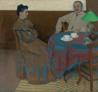 Couple marié à table - Jlius Andorko