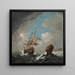 "Courant à travers des eaux périlleuses" by Peter Monamy — framed artwork on a wall