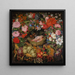 Crown of flowers and fruits with a center after Rubens - Ottmar Elliger — framed artwork on a wall