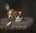 Courtisane aux chiens - David Klöcker Ehrenstrahl — weergave van het kunstwerk