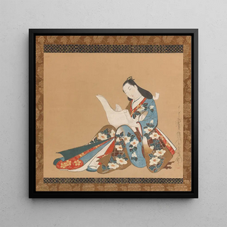 Courtisane écrivant une lettre - Kaigetsud Doshin