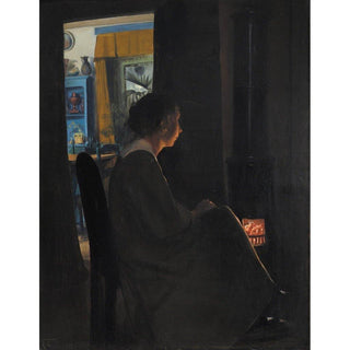 Crépuscule. La femme de l'artiste - Laurits Andersen Ring | Reproduction Tableau Décoration murale affiche copie