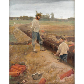 Creuseurs de drains - Laurits Andersen Ring | Reproduction Tableau Décoration murale affiche copie