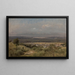 Landschap bij Gasny - César De Cock — ingelijst kunstwerk aan de muur