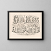 God zegene vader en moeder - Currier & Ives — ingelijst kunstwerk aan de muur