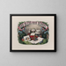 God zegene onze school - Currier & Ives — ingelijst kunstwerk aan de muur