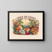 God is liefde - Currier & Ives — ingelijst kunstwerk aan de muur