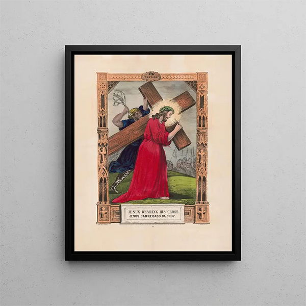 Currier Ives - Jesus bearing his cross.webp