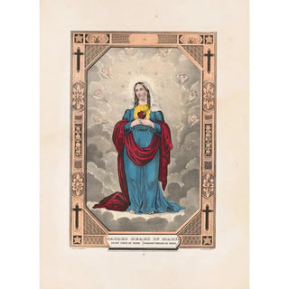 Heilig Hart van Maria - Currier & Ives — weergave van het kunstwerk