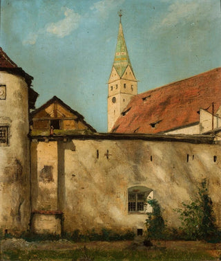 Curt Agthe - Courtyard of the castle in Pappenheim.webp