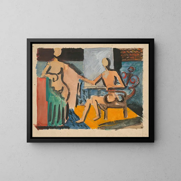 Atelier - Cyprian Majernik — ingelijst kunstwerk aan de muur
