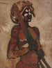 Zwart krijger - Cyprian Majernik — weergave van het kunstwerk