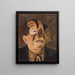 Clown die huilt - Cyprian Majernik — ingelijst kunstwerk aan de muur