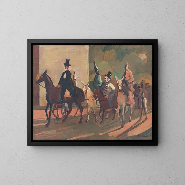 Ingang in de ring - Cyprian Majernik — ingelijst kunstwerk aan de muur