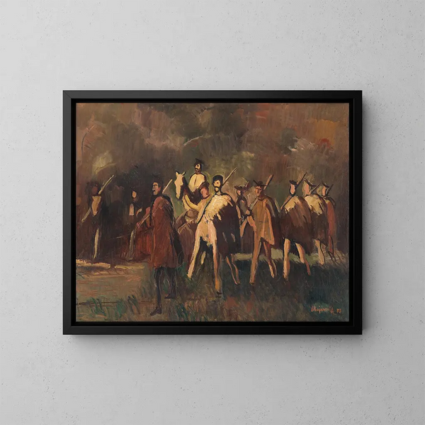 Verzending - Cyprian Majernik — ingelijst kunstwerk aan de muur