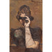 Dame aux jumelles de théâtre - Cyprian Majernik — weergave van het kunstwerk
