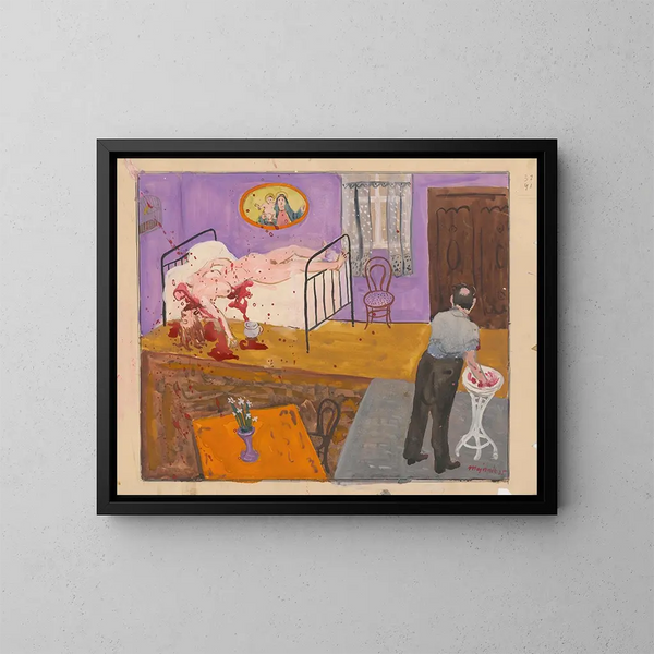van Amants à la périphérie - Cyprian Majernik — ingelijst kunstwerk aan de muur