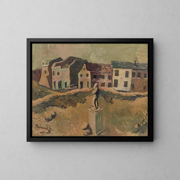 gedenkbeeld van een beroemde man - Cyprian Majernik — ingelijst kunstwerk aan de muur