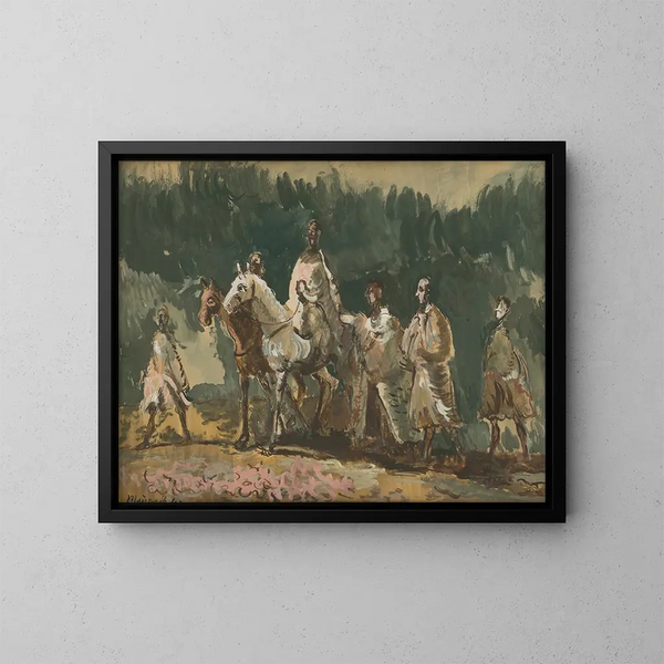 Somnambules - Cyprian Majernik — ingelijst kunstwerk aan de muur