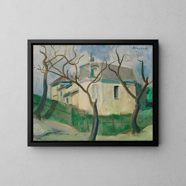 Villa in de tuin - Cyprian Majernik — ingelijst kunstwerk aan de muur