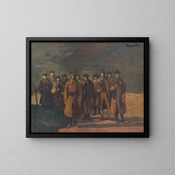 Horloge - Cyprian Majernik — ingelijst kunstwerk aan de muur