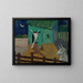Binnenplaats - Cyprian Majernik — ingelijst kunstwerk aan de muur