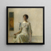 Dame met een Masker - Thomas Wilmer Dewing — ingelijst kunstwerk aan de muur