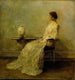 Dame in het wit nr. 2 - Thomas Wilmer Dewing — weergave van het kunstwerk