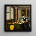 Dame spelend op de luit - Hendrick van Steenwijck de Jongere — ingelijst kunstwerk aan de muur