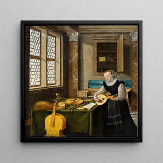 Dame jouant de la luth - Hendrick van Steenwijck le Jeune