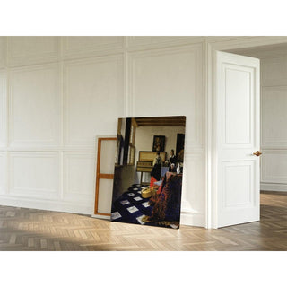 Damoiselle au virginal avec un gentleman La leçon de musique - Johannes Vermeer | Reproduction Tableau Décoration murale affiche copie