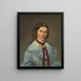 Portrait of Berhardine Faller née Kleier - Daniel Cornelius Gesell — framed artwork on a wall