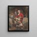Portret van Jonas Langford Brooke - Daniel Gardner — ingelijst kunstwerk aan de muur
