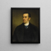 Portret van Cornelius Vanderbilt II - Daniel Huntington — ingelijst kunstwerk aan de muur