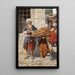 Reproductie van het schilderij Vendeurs de rue orientaux - Daniel Israel