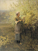 Lente - Daniel Ridgway Knight — weergave van het kunstwerk