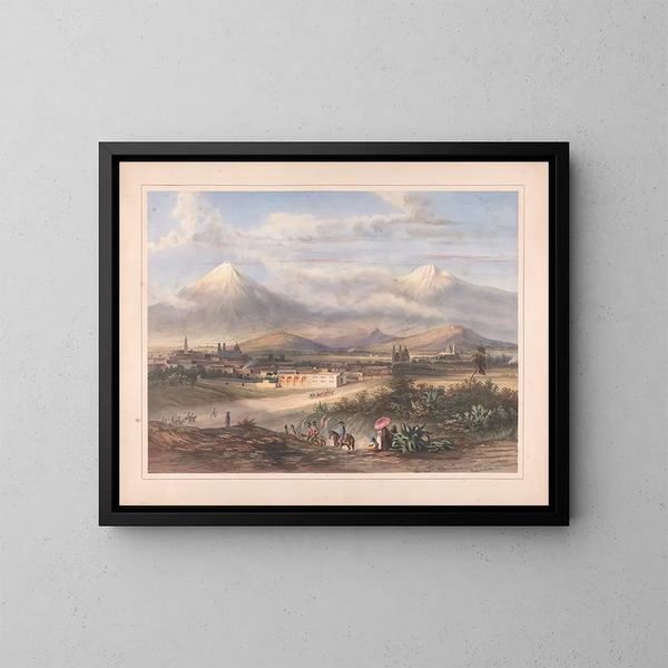 Vues d'Égerton au Mexique Pl03 - Daniel Thomas Egerton — ingelijst kunstwerk aan de muur