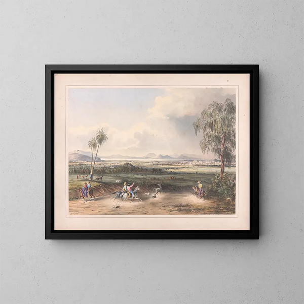 van Vues d'Égerton au Mexique, pl. 10 - Daniel Thomas Egerton — ingelijst kunstwerk aan de muur