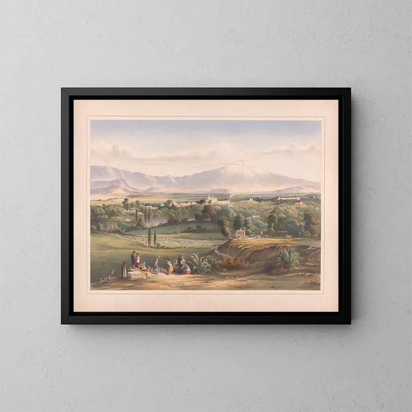 van Vues d'Égerton au Mexique, Pl. 12 - Daniel Thomas Egerton — ingelijst kunstwerk aan de muur